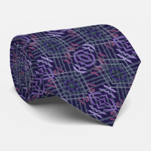 Abstract Pattern Art Of Watercolor Brushstrokes Tie
