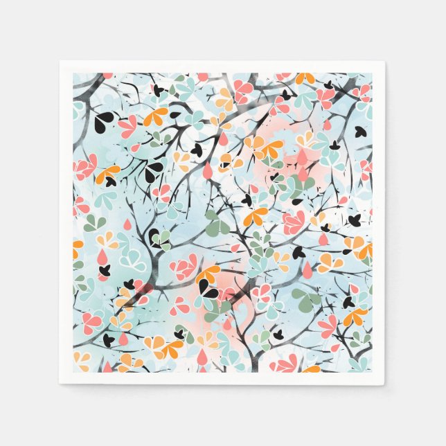 Abstract pattern  , autumn pattern napkin (Front)