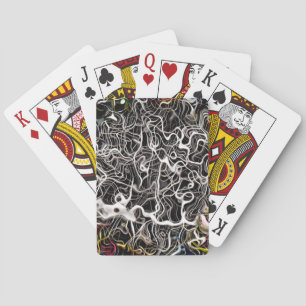 Abstract pattern backdrop texture playing cards