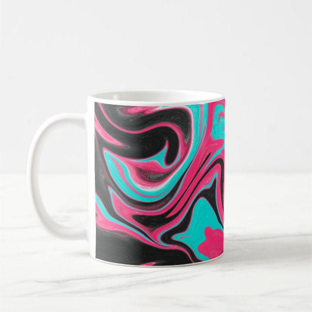 Abstract pattern background with gradient texturea coffee mug (Left)