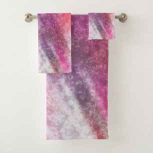 Abstract pattern bath towel set