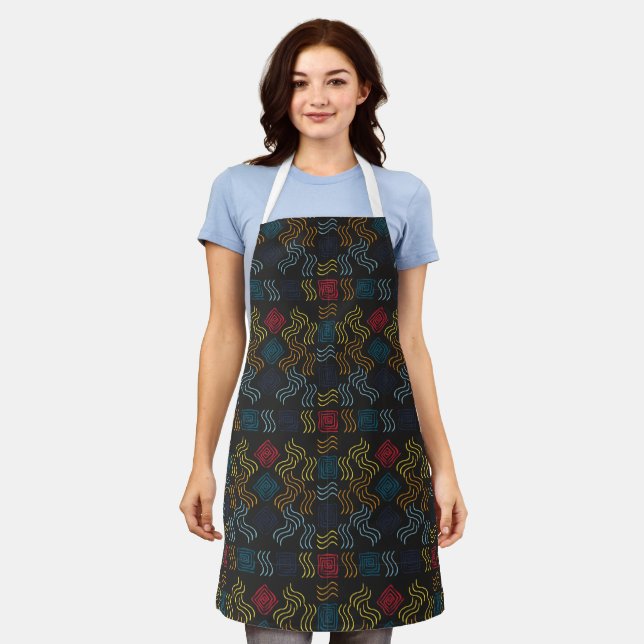 Abstract Pattern |Best gift for abstract art lover Apron (Worn)
