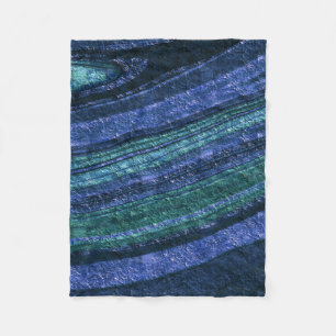 Abstract pattern ,blue and green , texture fleece blanket