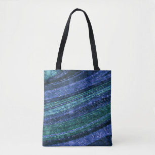 Abstract pattern ,blue and green , texture tote bag