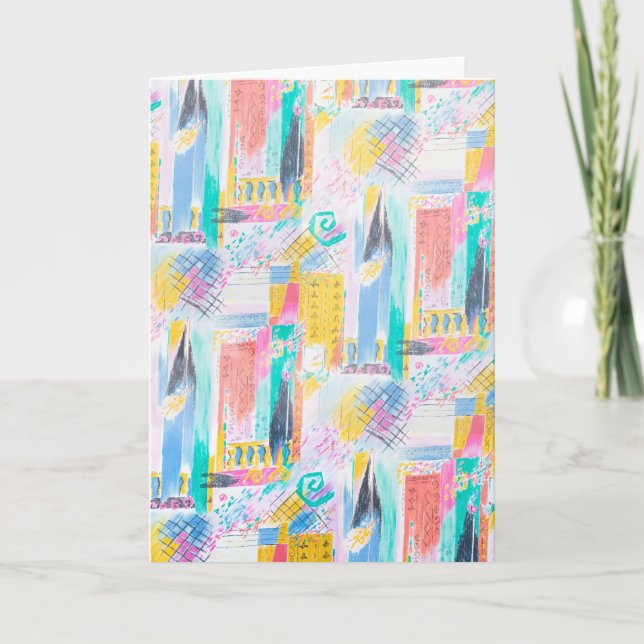 Abstract pattern card (Front)