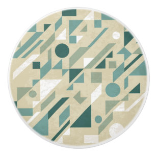 Abstract pattern ceramic knob