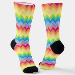 Abstract Pattern Cheerful Colours Socks