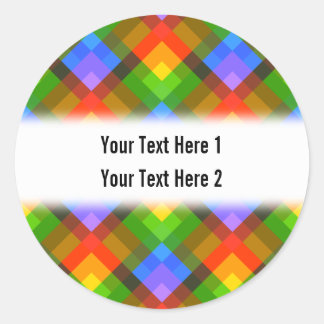 Abstract Pattern. Classic Round Sticker