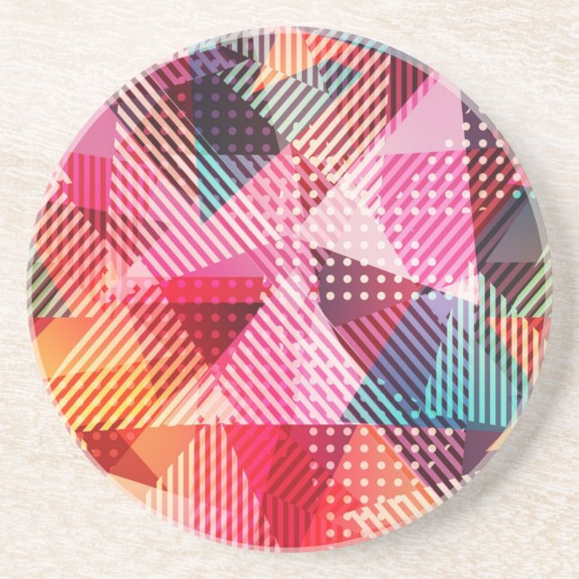 Abstract pattern coaster (Front)
