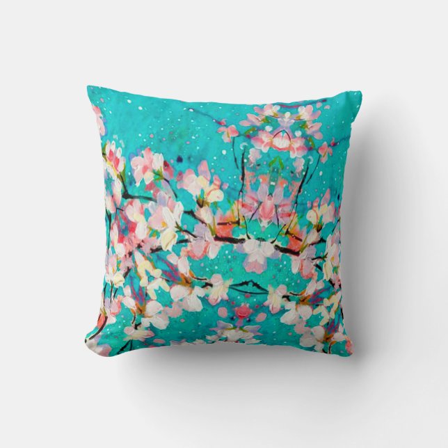 Abstract pattern colourful background cushion (Front)