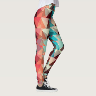 Abstract pattern Colourful Triangle shapes Leggings