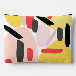 Abstract pattern cosmetic bag