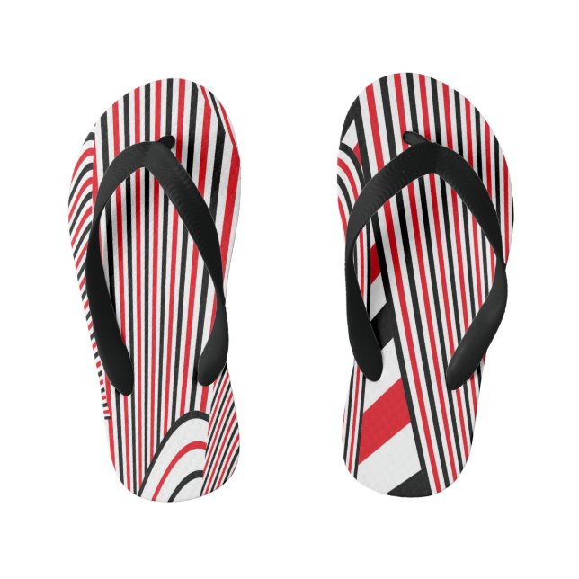 Abstract Pattern Creation 2 Kid's Flip Flops (Footbed)