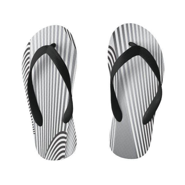 Abstract Pattern Creation 3 Kid's Flip Flops (Footbed)
