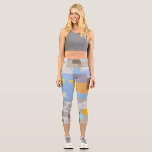 Abstract Pattern Creation Capri Leggings