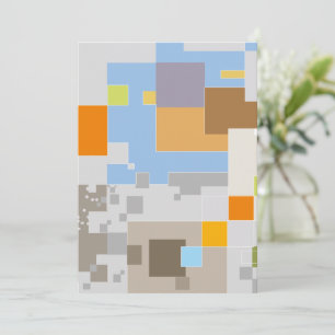 Abstract Pattern Creation Thank You Card