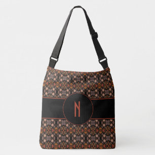 Abstract Pattern Custom Monogram Crossbody Bag