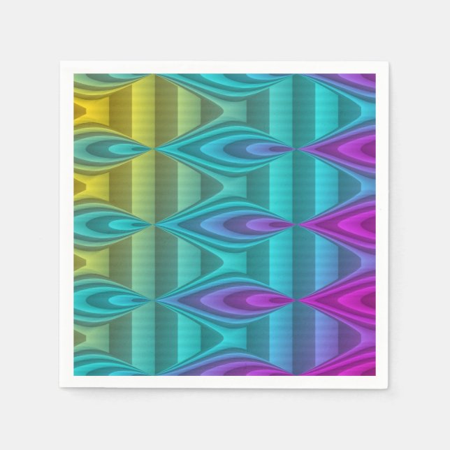 Abstract Pattern Design coloured + your ideas Napkin (Front)