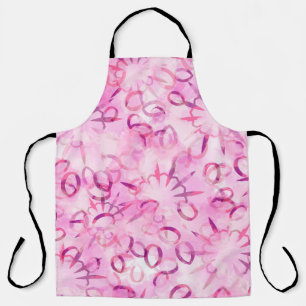 Abstract pattern ethnic design. Watercolor backgro Apron
