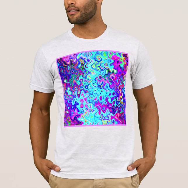 Abstract Pattern Expressive Vibrant Design T-Shirt (Front)