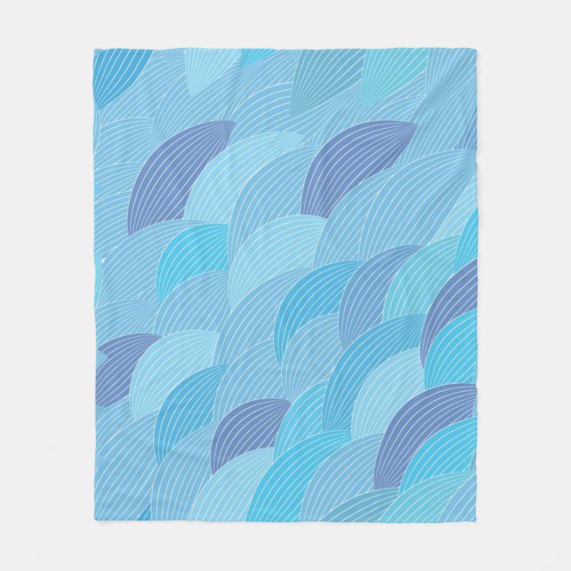 Abstract pattern fleece blanket (Front)