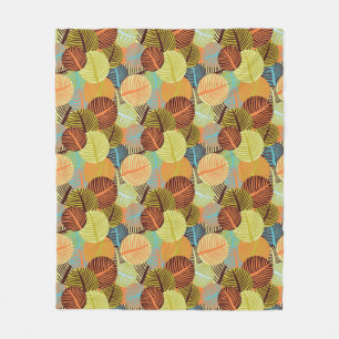 Abstract pattern fleece blanket