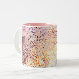 abstract pattern galaxy Two-Tone Coffee Mug