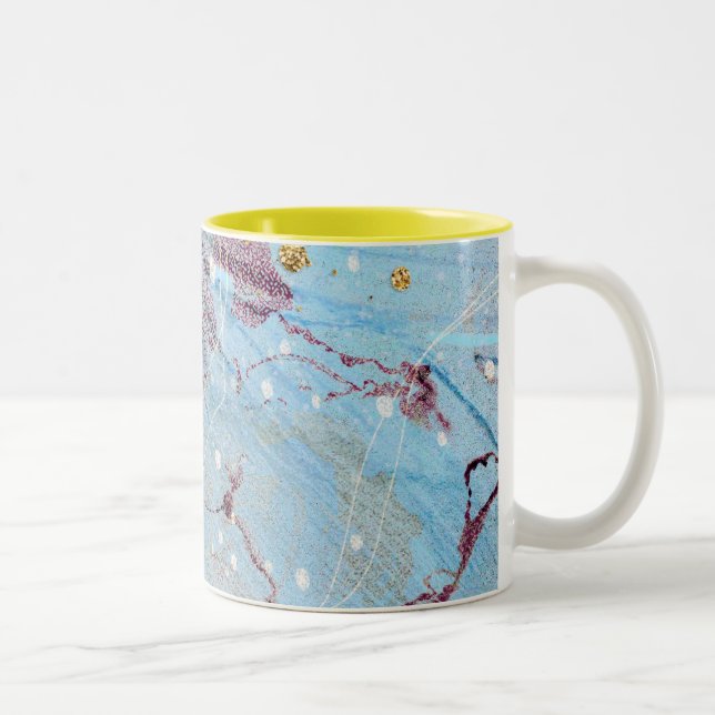 abstract pattern galaxy Two-Tone Coffee Mug (Right)
