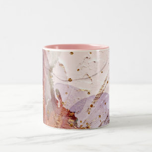 abstract pattern galaxy Two-Tone Coffee Mug
