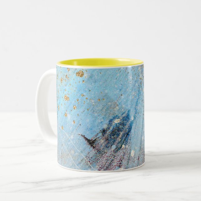 abstract pattern galaxy Two-Tone Coffee Mug (Front Left)