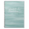 Abstract Pattern Gratitude Journal can edit teal