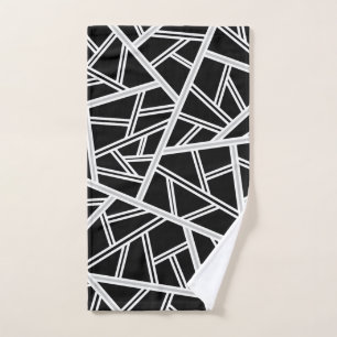 Abstract pattern - grey hand towel