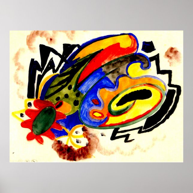 Abstract Pattern I by August Macke Poster (Front)