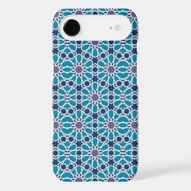 Abstract Pattern In Blue And Grey Case-Mate iPhone Case (Back)