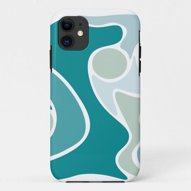 Abstract pattern in blue shades Case-Mate iPhone case (Back)