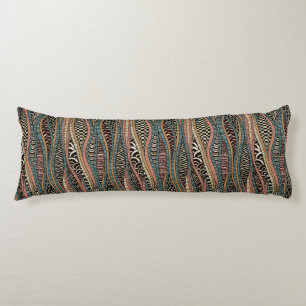Abstract pattern in ethnic style body cushion