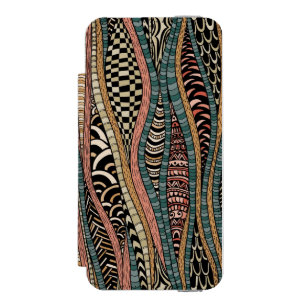 Abstract pattern in ethnic style incipio watson™ iPhone 5 wallet case