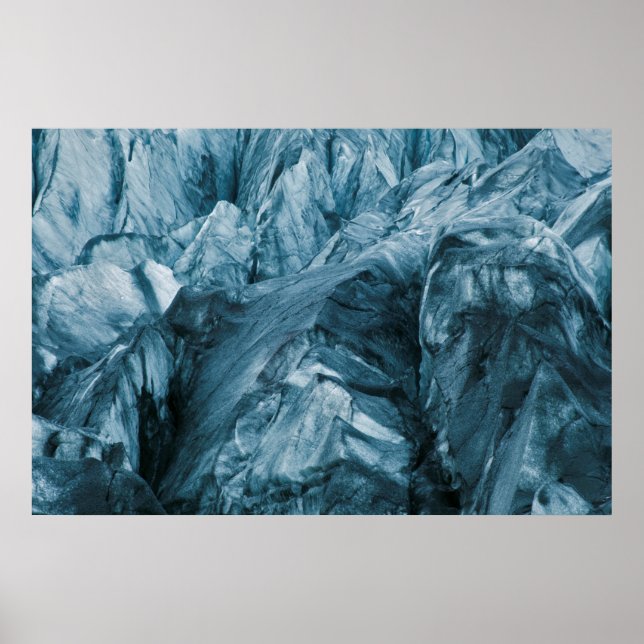 Abstract Pattern in Glacier | Iceland Poster (Front)
