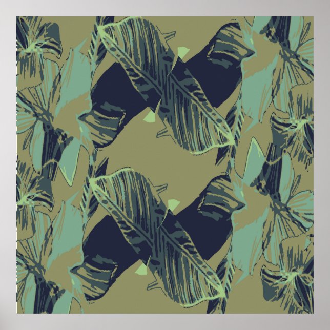 Abstract pattern in vintage background, modern, be poster (Front)