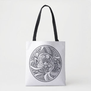Abstract Pattern In Zen-Doodle Style 2 Tote Bag