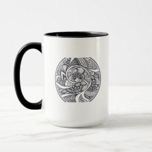 Abstract Pattern In Zen-Doodle Style Mug