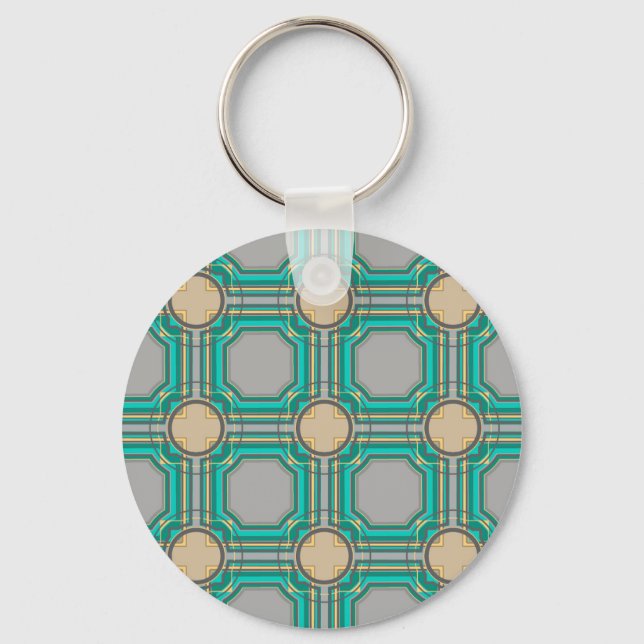 abstract pattern key ring (Front)