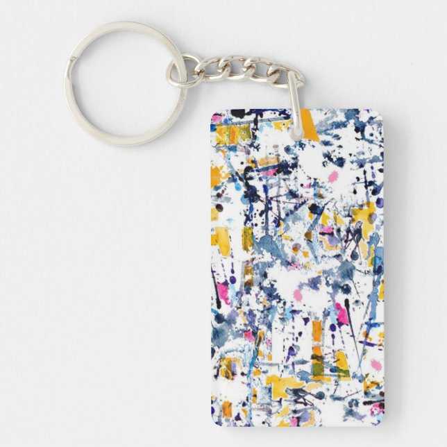 Abstract pattern key ring (Front)