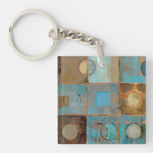 Abstract Pattern Key Ring