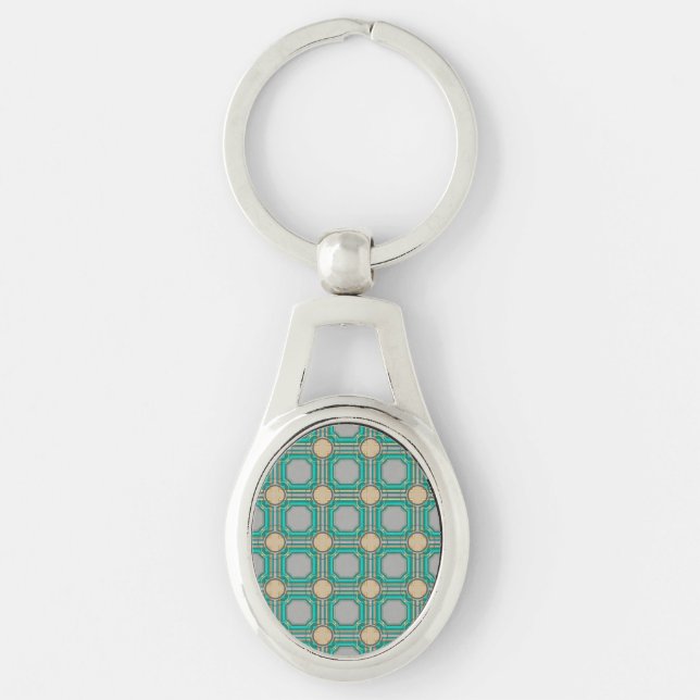abstract pattern key ring (Front)