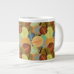 Abstract pattern large coffee mug