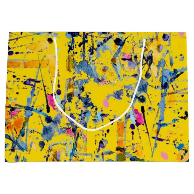 Abstract pattern large gift bag (Front)