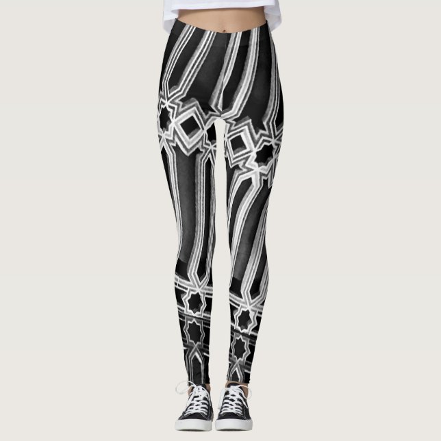 Abstract pattern leggings (Front)