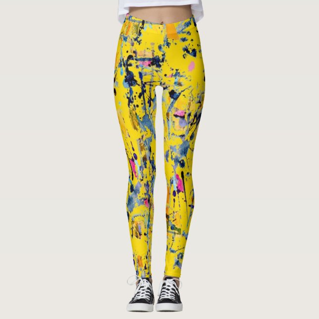 Abstract pattern leggings (Front)