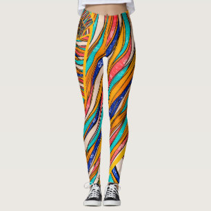 Abstract pattern leggings